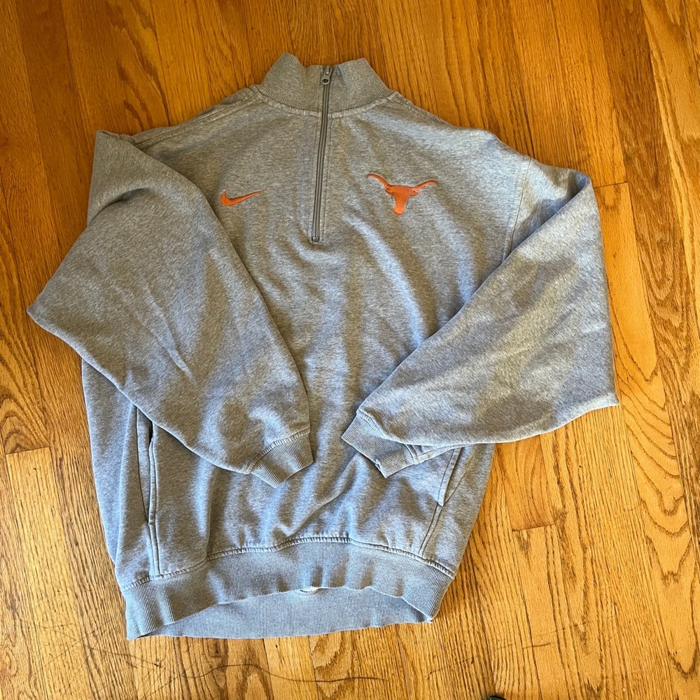 Men’s Nike Texas Longhorns Quarter Zip Medium EUC